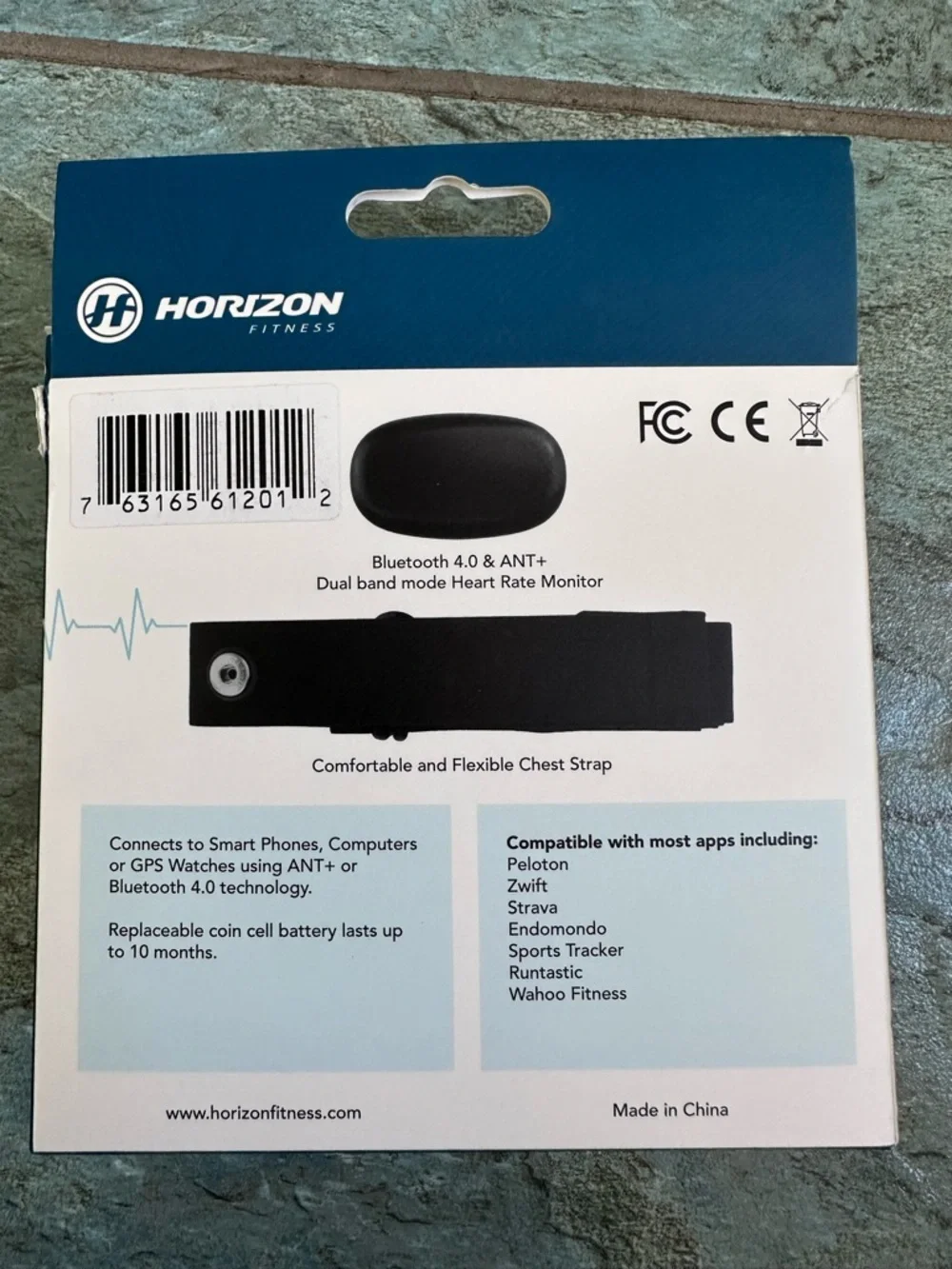 New Horizon Fitness Bluetooth Heart Rate Chest Strap‎ Exercise Sensor Treadmill